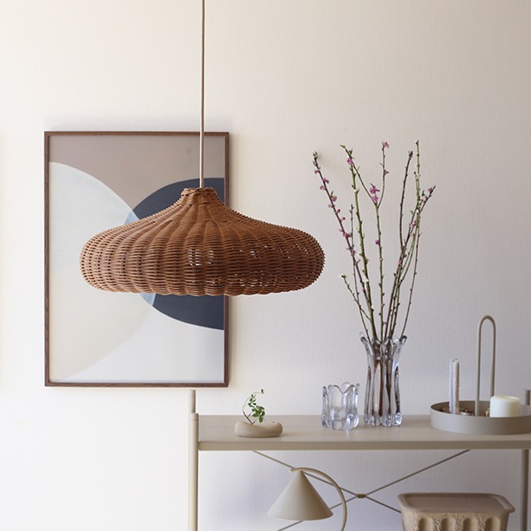 �ڤ����󤻡�Ferm Living (�ե������ӥ�) Braided Lampshade (�֥쥤�ǥå� ���ץ�������) Disc �̲�/����ƥꥢ/����/�ڥ�����/�Ҷ�����/������������Ź��