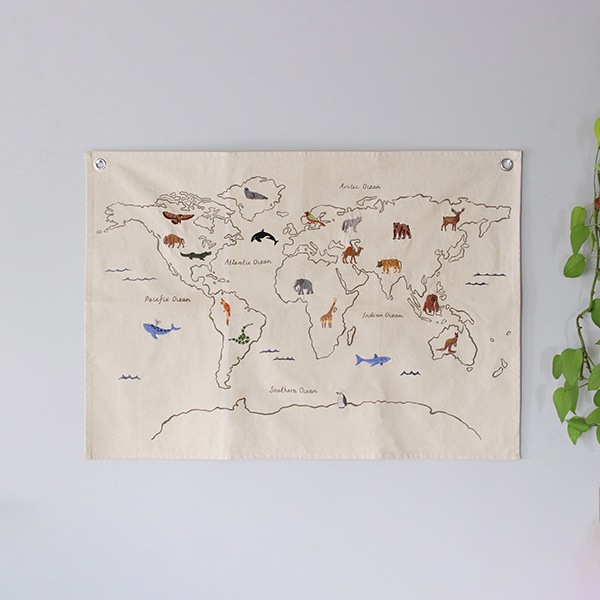 �ڤ櫓���ꡦ50%OFF��Ferm Living The World Textile Map ���� �ƥ���������ޥå� �̲� ����ƥꥢ �Ҷ����� �����Ͽ� ���ڥ��ȥ꡼ �ե������ӥ� ������������Ź��
