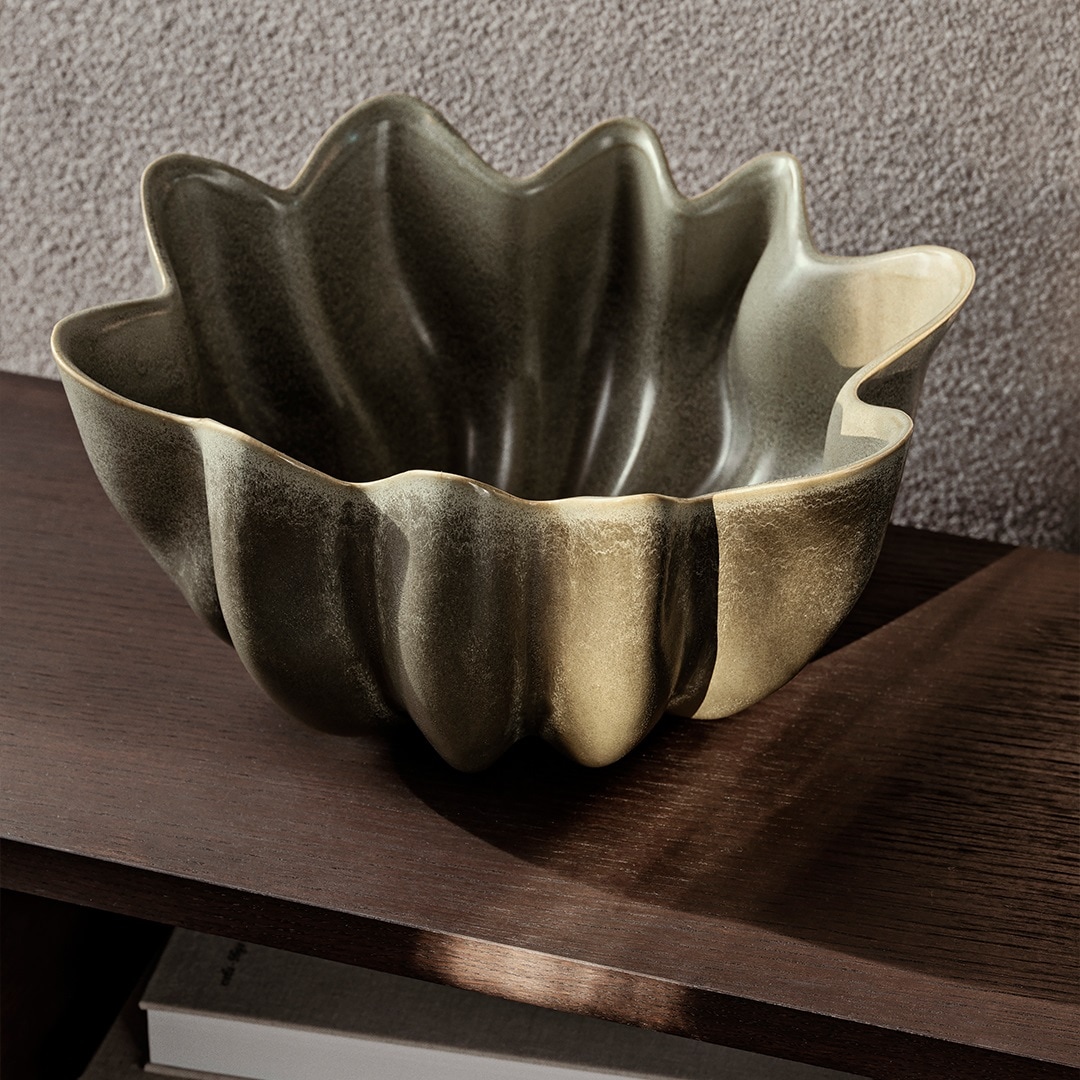 �ڹ���߸ˤ����Ferm Living (�ե������ӥ�) Nium Bowl (�˥��� �ܥ���) 36 cm ������������/���եۥ磻�� �̲�/����ƥꥢ/���֥���/������������Ź