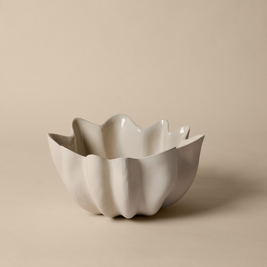 �ڹ���߸ˤ����Ferm Living (�ե������ӥ�) Nium Bowl (�˥��� �ܥ���) 36 cm ������������/���եۥ磻�� �̲�/����ƥꥢ/���֥���/������������Ź