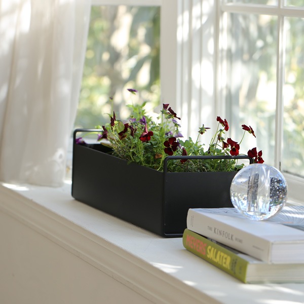 �ڤ����󤻡�Ferm Living (�ե������ӥ�) Plant Box (�ץ��ȥܥå���) S �֥�å� �̲�/����ƥꥢ/������������Ź��