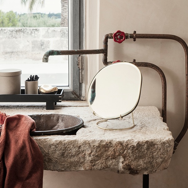 �ڤ����󤻡�Ferm Living (�ե������ӥ�) Pond Table Mirror (�ݥ�� �ơ��֥�ߥ顼�� �֥饹/�������������� �̲�/������ɥߥ顼/���ߥ顼/����ƥꥢ/������������Ź�ʡڹ���߸ˤ����