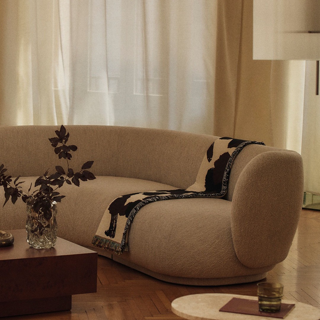 �ڤ����󤻡� Ferm Living (�ե������ӥ�) Cilla Tapestry Blanket (���� ���ڥ��ȥ꡼�֥�󥱥å�) ���եۥ磻��/���������졼�� �̲�/����ƥꥢ/�ƥ���������/������������Ź��