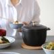 staub(���ȥ��֡� �顦�����å� de GOHAN M �ۡ�������16cm/1.8L �֥�å� ����͢����/�����ݾ��� 