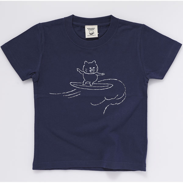 ノラネコぐんだん キッズtシャツ なみのり ネイビー キッズ レディース メンズ キッズ 100cm 110cm 1cm 130cm レディース S M L メンズ M L