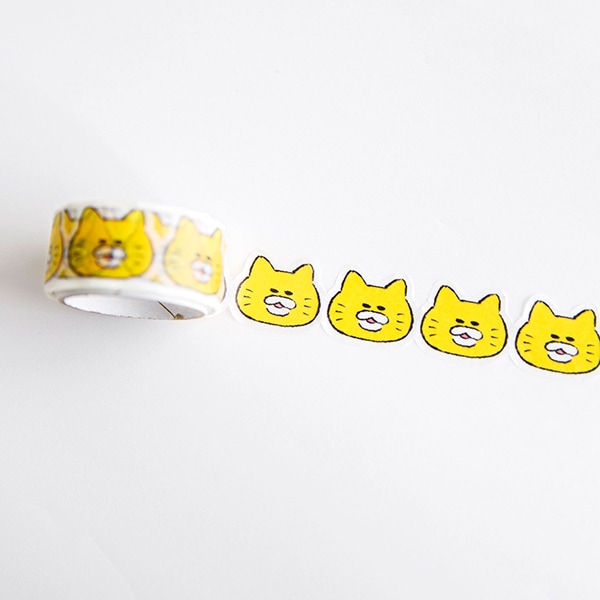 PET 3.5cm×2m 猫猫 ダイカット加工 海外マスキングテープ
