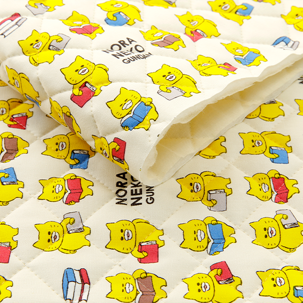 ノラネコぐんだん ファブリック オックス 50cmカットクロス ノラネコクッキング バニラいろ