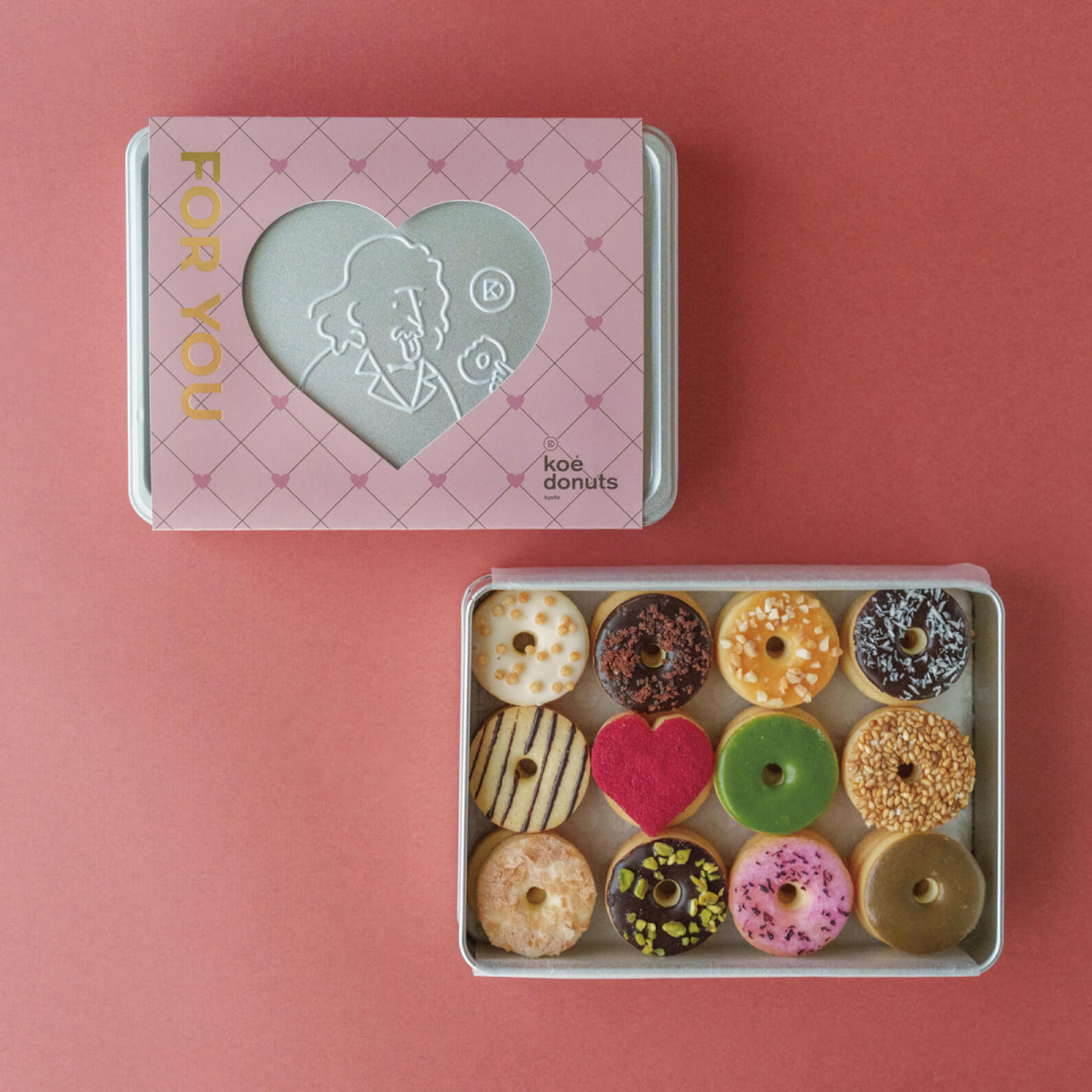 koe donutsクッキー缶 - バレンタイン / 数量限定