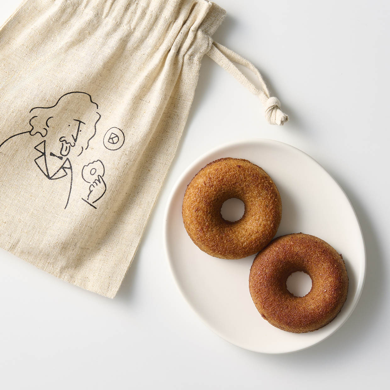 巾着gift（フィナンシェドーナツ 2個入り）