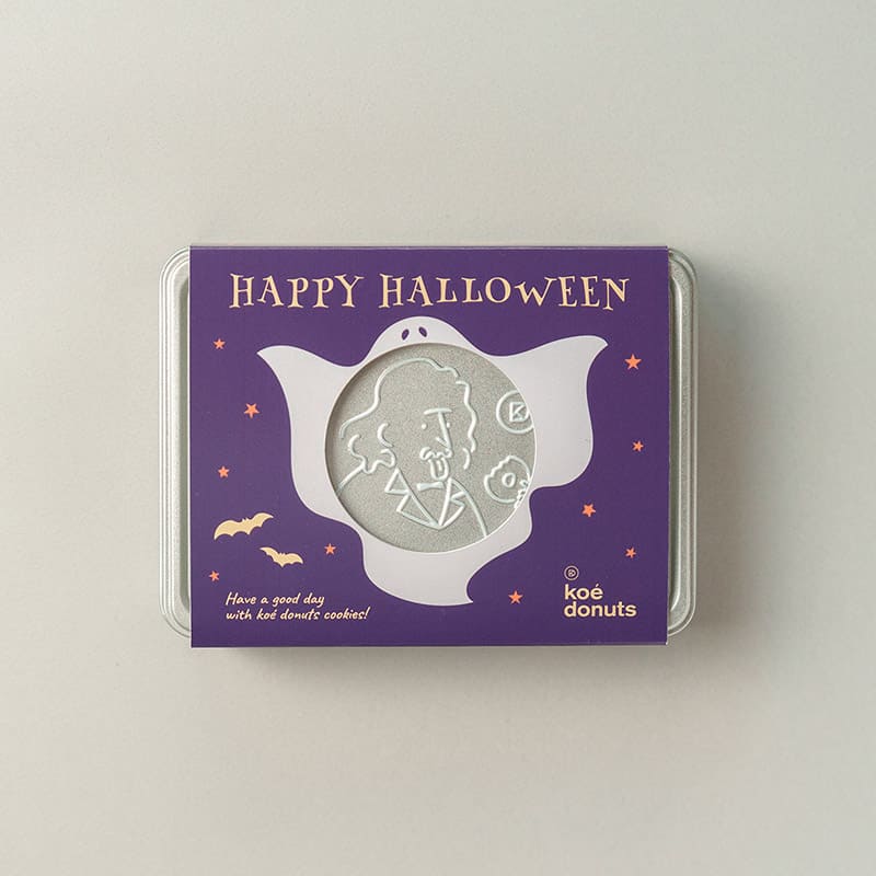 【10月限定】koe donutsクッキー缶-ハロウィン