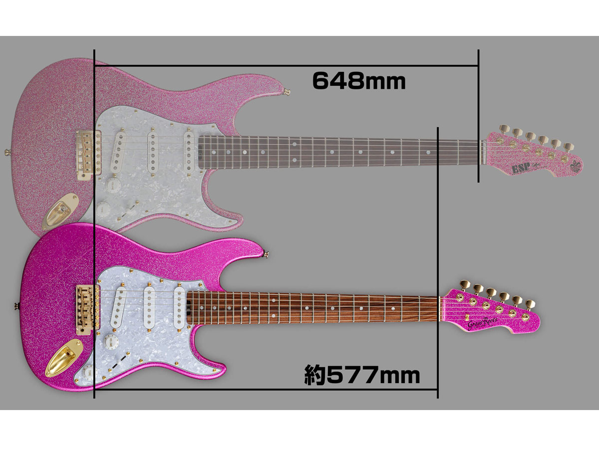 大村孝佳氏プロデュースのミニギター Grassroots G Sn 62to Twinkle Pink Produced By Takayoshi Ohmura スペア弦 レビュー特典付き 送料無料 エレキギター Edwards Grassroots 光栄堂楽器