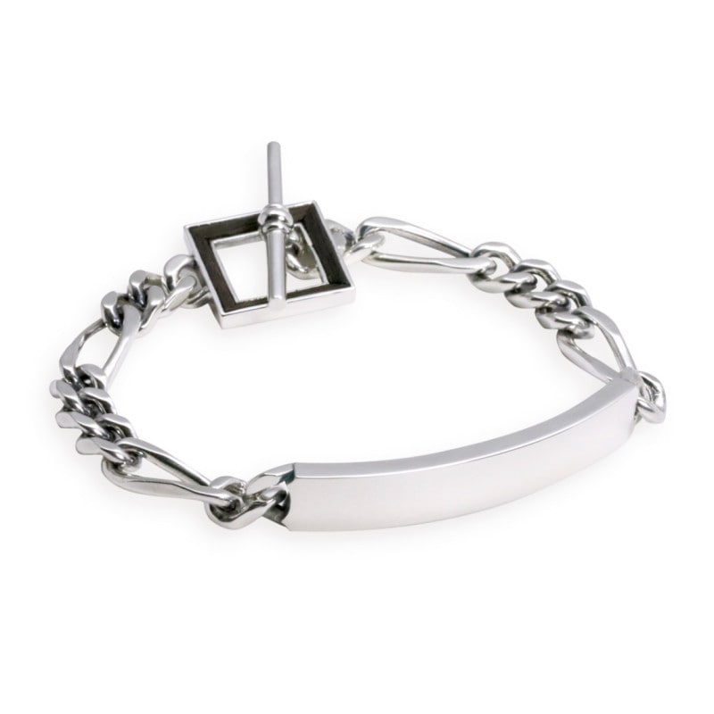 Blank logo ID Figaro bracelet
