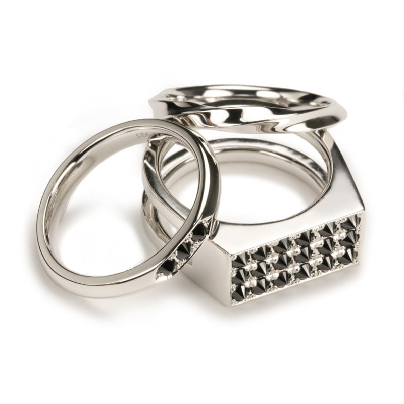 Over Culet Space Ring (3本セット)