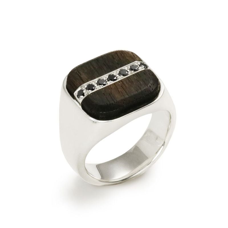 Signet Ring（Black Diamond）