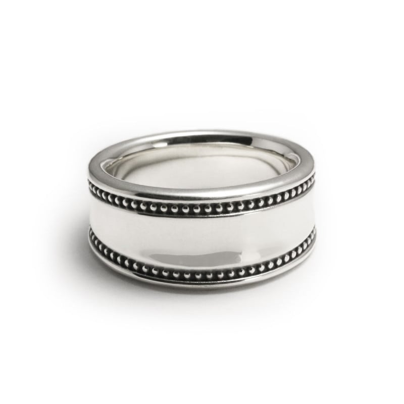 MILGRAIN CALM RING 