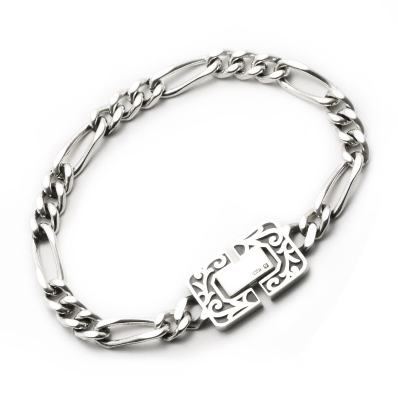 GRASS TANGLE FIGARO CHAIN BRACELET