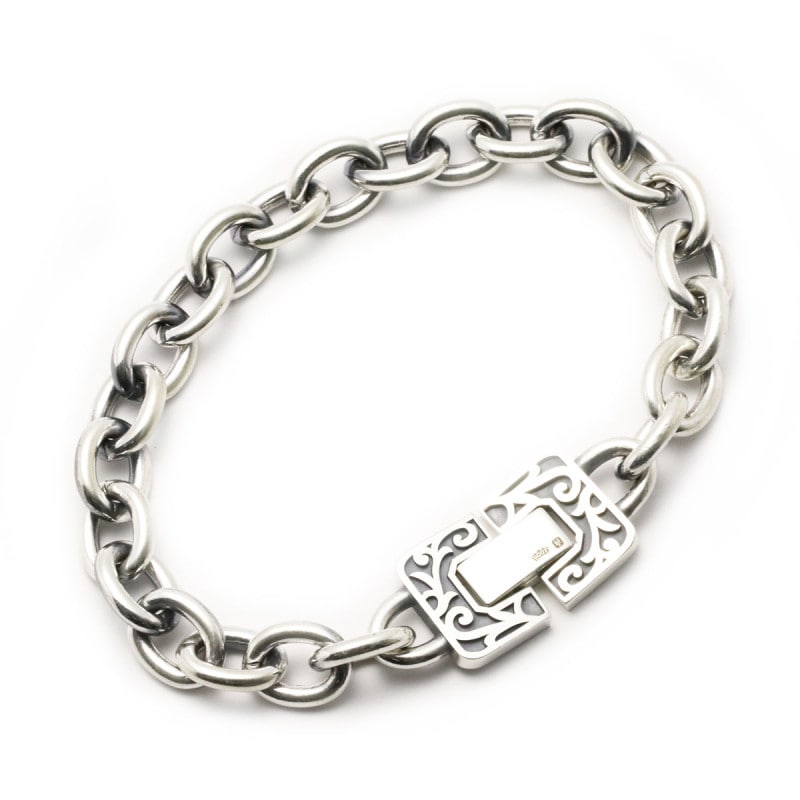 GRASS TANGLE OVAL CHAIN BRACELET