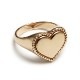 HEART ENCLOSED SIGNET RING