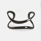Double Crescent Bangle Black