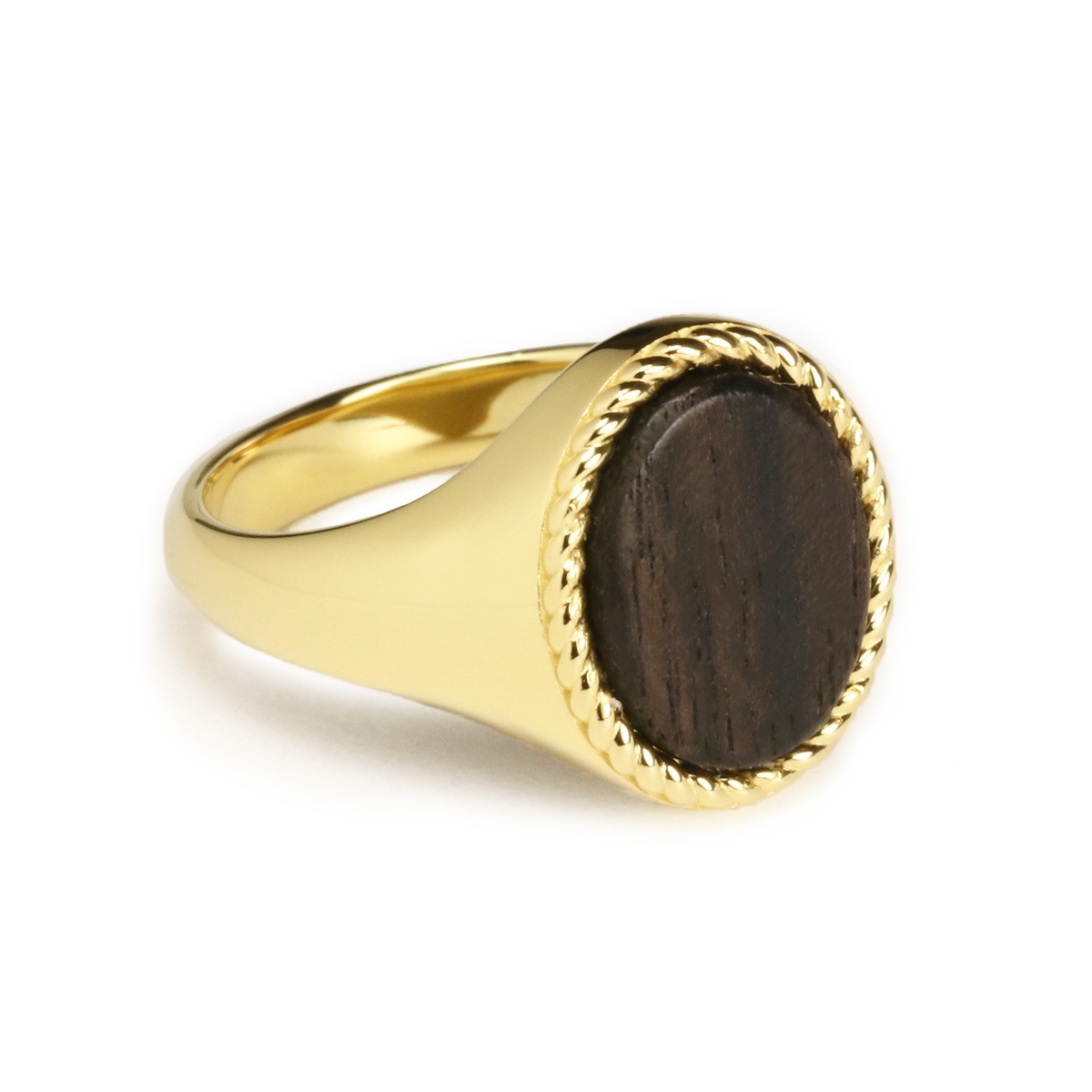 OVAL ENCLOSED SIGNET RING