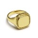 CUSHION ENCLOSED SIGNET RING