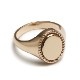 OVAL ENCLOSED SIGNET RING