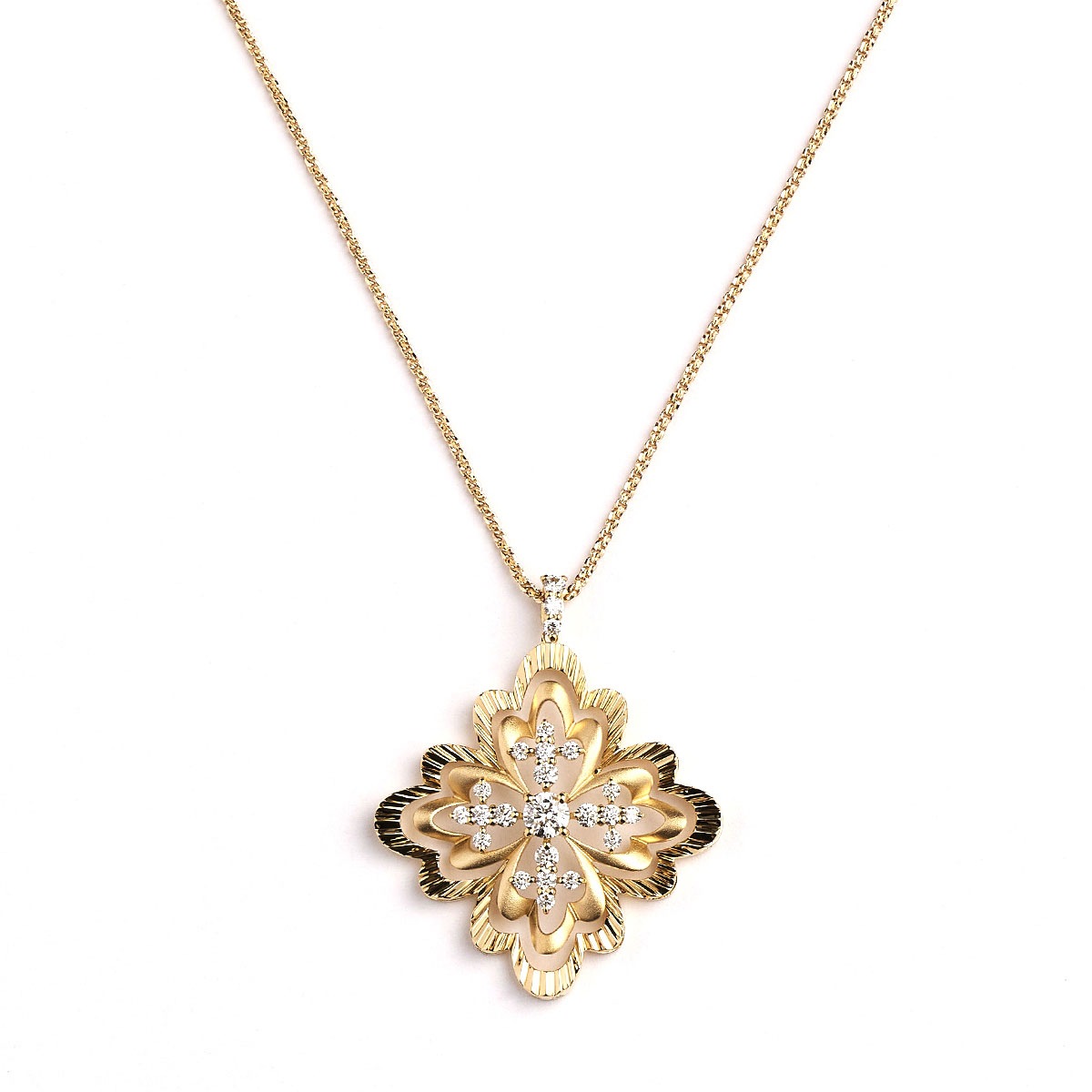 K18 Diamond Pendant PENDANT 甲府宝飾 品揃え豊富なハンドメイドジュエリー KOFU Jewelry