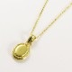 OVAL ENCLOSED SIGNET PENDANT