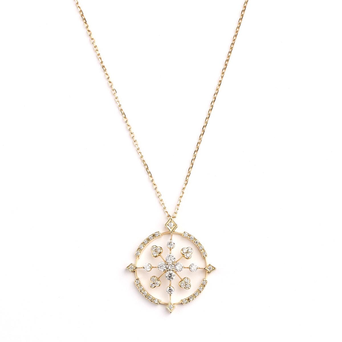 K18 Diamond Pendant Ailecroire 甲府宝飾 品揃え豊富なハンドメイドジュエリー KOFU Jewelry