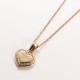 HEART ENCLOSED SIGNET PENDANT
