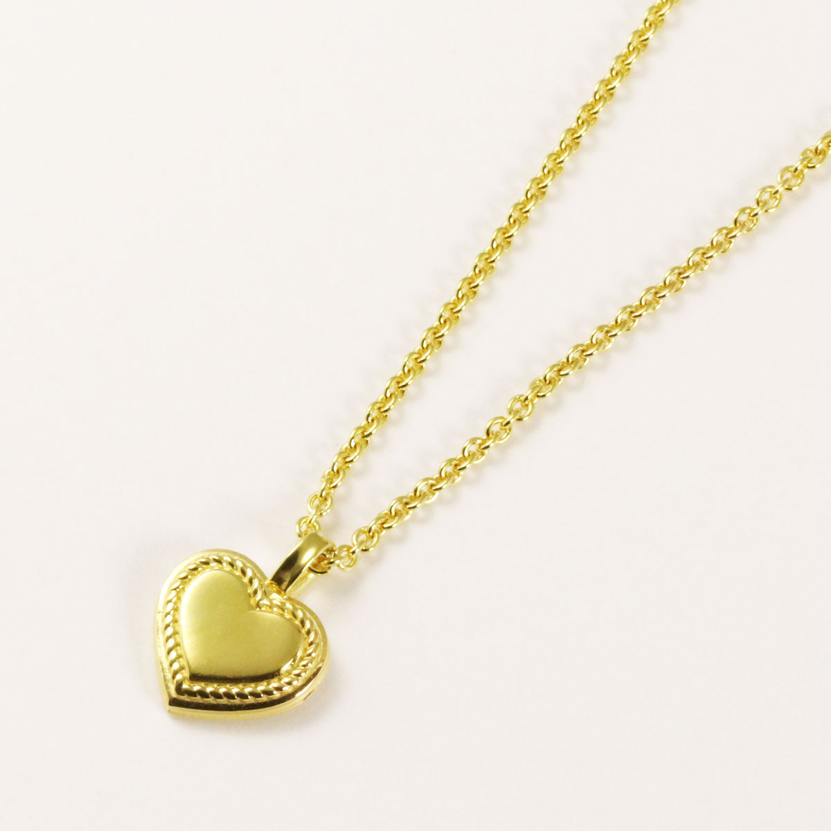 HEART ENCLOSED SIGNET PENDANT