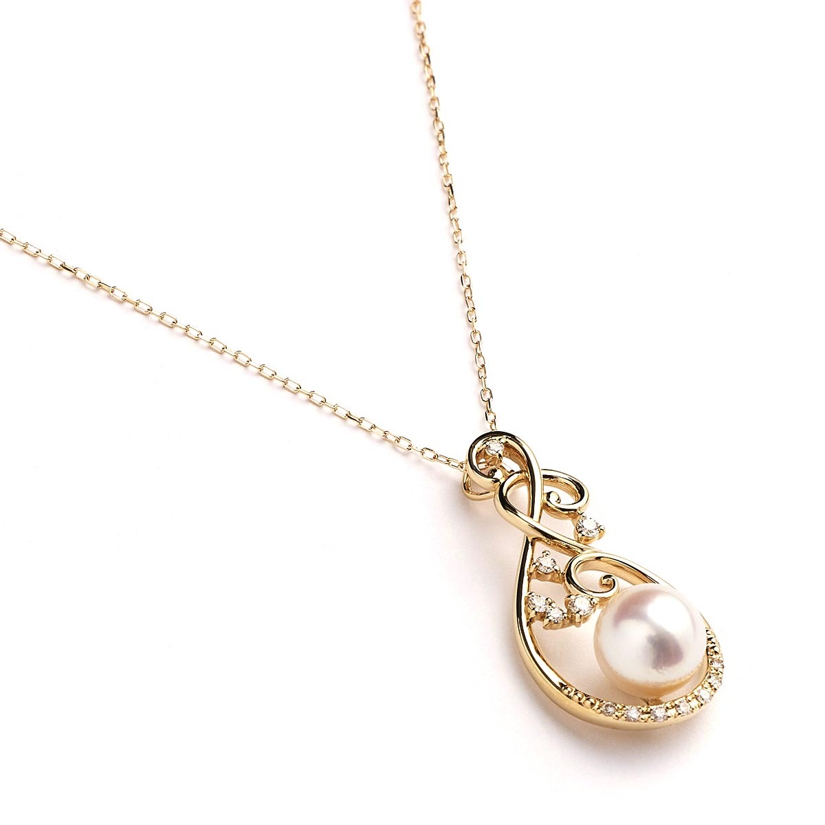 K18 Diamond/Pearl Pendant PENDANT 甲府宝飾 品揃え豊富なハンドメイドジュエリー KOFU Jewelry