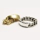 FLUTED MILGRAIN LOGO ID RING