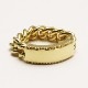 FLUTED MILGRAIN LOGO ID RING