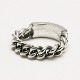 FLUTED MILGRAIN LOGO ID RING