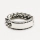 FLUTED MILGRAIN LOGO ID RING
