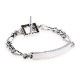 Blank logo ID Figaro bracelet
