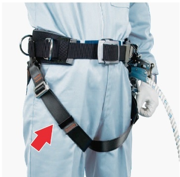 ツヨロン R-600 腿（もも）掛けベルト 柱上安全帯用補助用ベルト 藤井