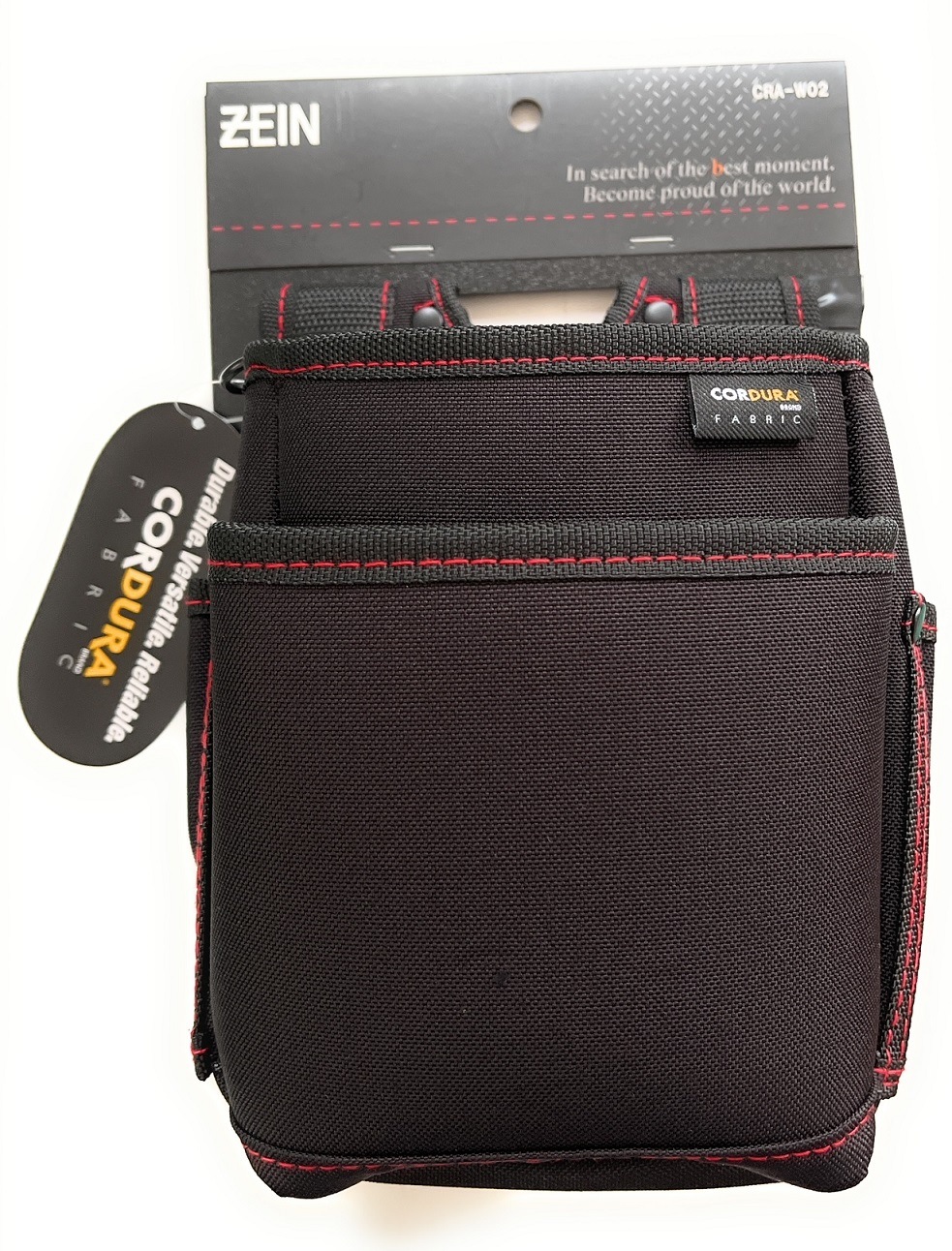 Zein Cra W02 コーデュラ腰袋2段 通常のナイロンの強度7倍 コーデュラ Cordura ナイロン生地使用 工具激安販売 コーグル Zein Cra W02 コーデュラ腰袋2段 通常のナイロンの強度7倍 コーデュラ Cordura ナイロン生地使用 工具激安販売 コーグル