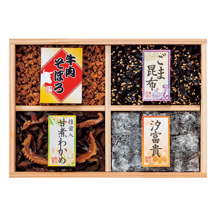 廣川昆布 万味豊秀 佃煮4品詰合せ 201-32