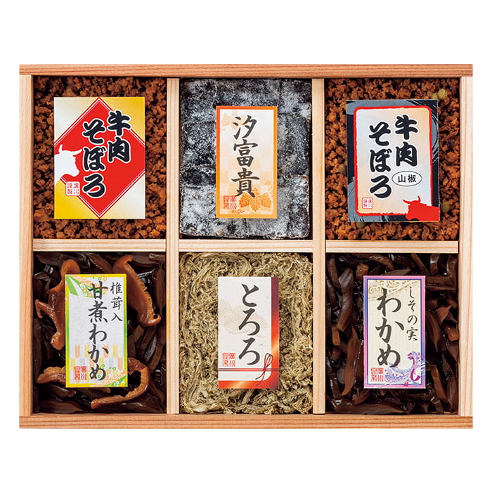 廣川昆布 万味豊秀 佃煮6品詰合せ 201-33