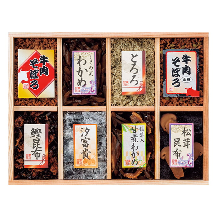 廣川昆布 万味豊秀 佃煮8品詰合せ 201-34