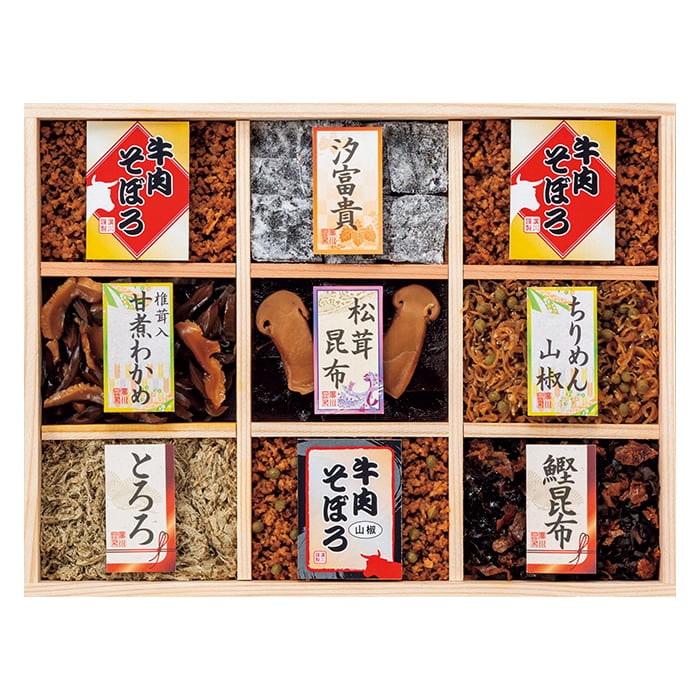 廣川昆布 万味豊秀 佃煮9品詰合せ 201-35