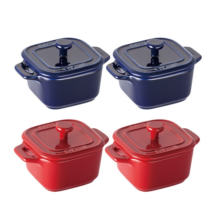 ストウブ [staub] スクエアココット ペア