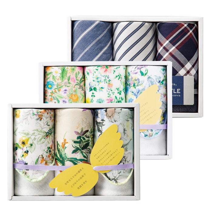 今治クレシェンド タオルハンカチ3枚セット