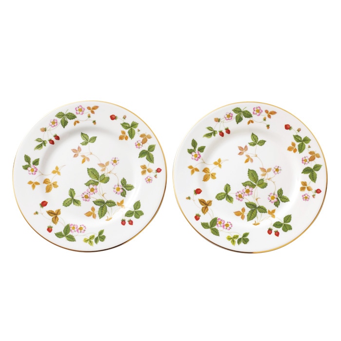 ウェッジウッド [WEDGWOOD] ワイルド ストロベリー ペアプレート