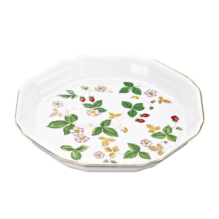 ウェッジウッド [WEDGWOOD] ワイルド ストロベリー オクタゴナルディッシュ