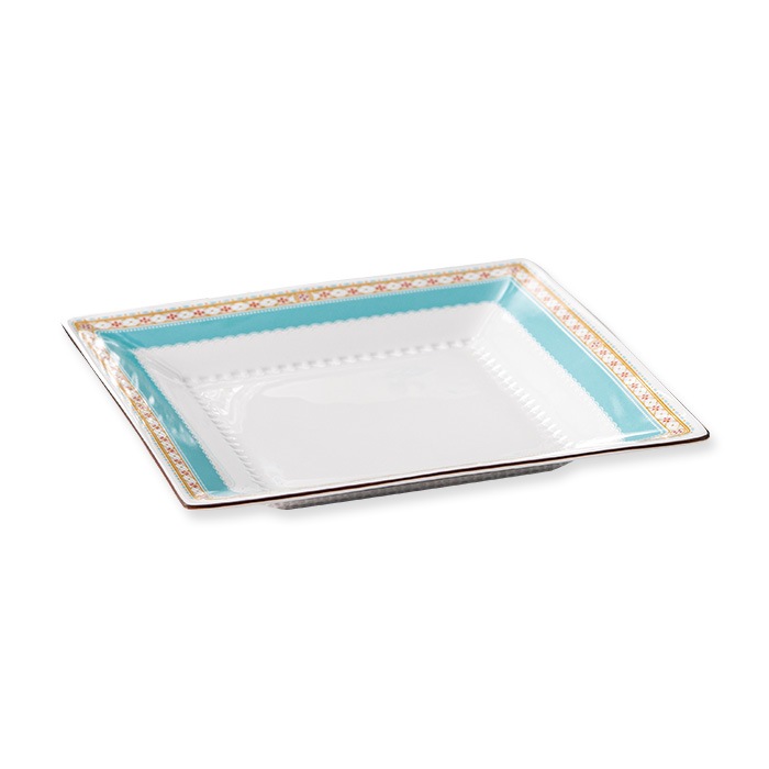 ノリタケ Noritake ハミングブルー 23cmスクエアプレート