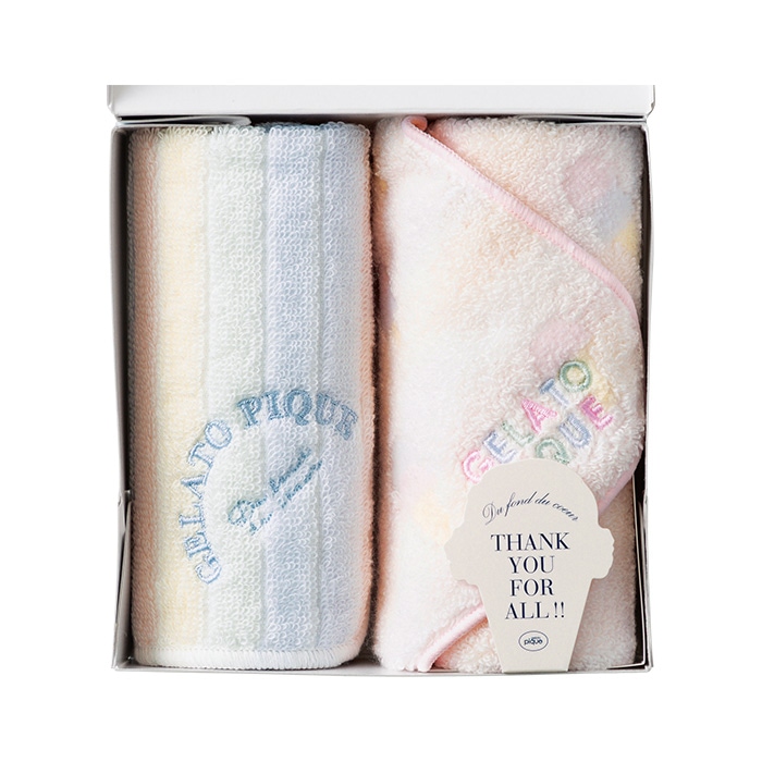 ジェラート ピケ [gelato pique] タオルハンカチ2枚セット