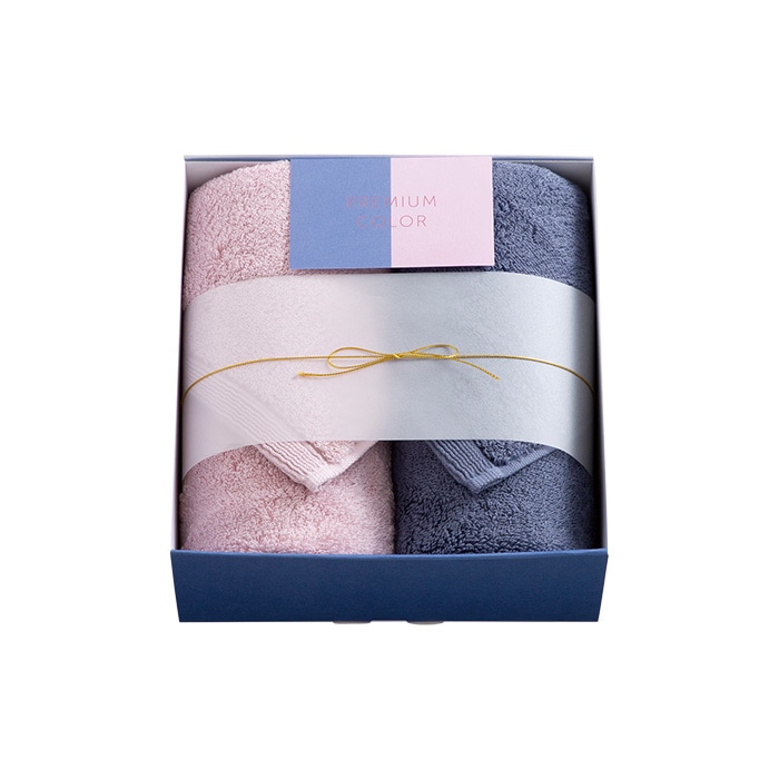 日本の極み プレミアムカラー フェイスタオル2枚セット